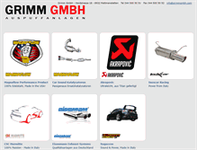 Tablet Screenshot of grimmgmbh.com